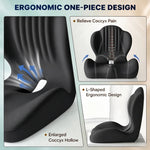 Seat Cushion Contoured Memory Foam Removable Machine-Washable Cover