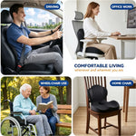 Seat Cushion Contoured Memory Foam Removable Machine-Washable Cover