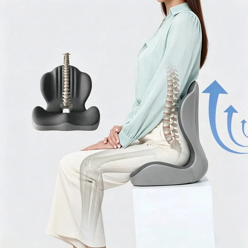 Seat Cushion Contoured Memory Foam Removable Machine-Washable Cover