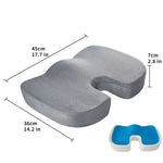 Seat Cushion Gel Memory Foam Non-Slip
