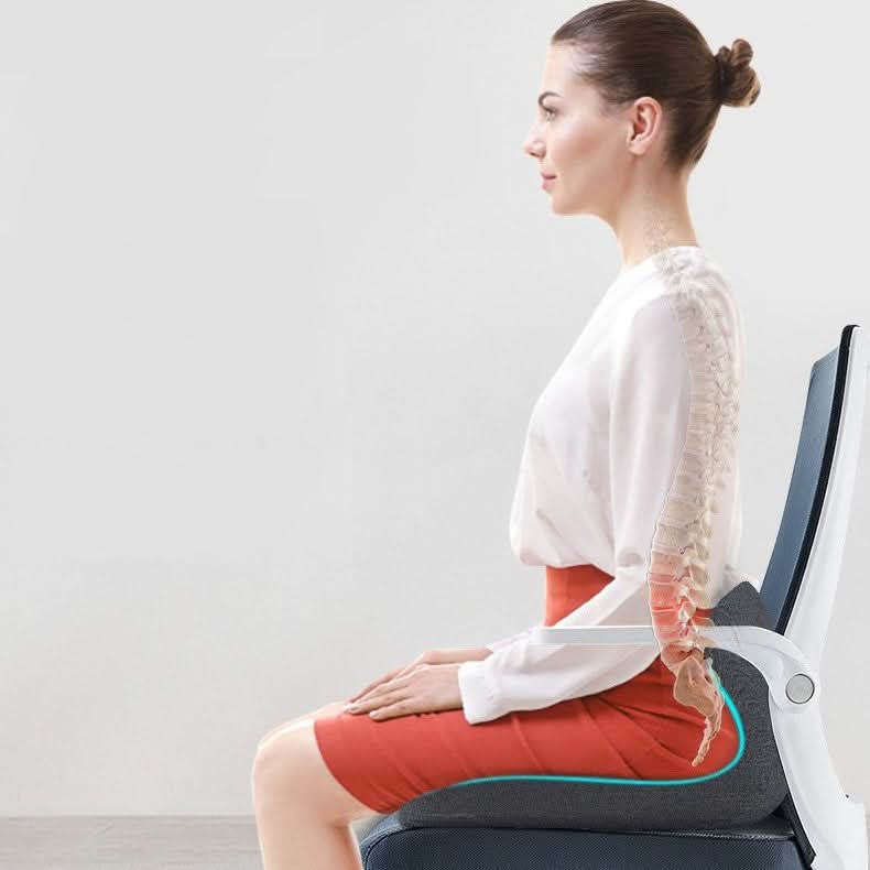 Seat Cushion L-Shaped Memory Foam With Washable Cover