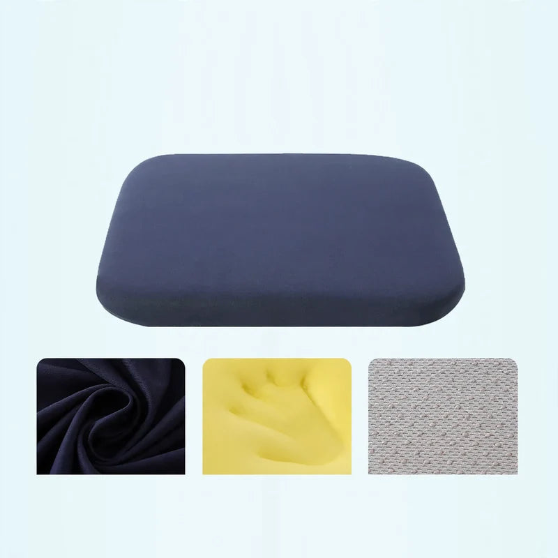 Seat Cushion Memory Foam Breathable Cotton Blend Cover