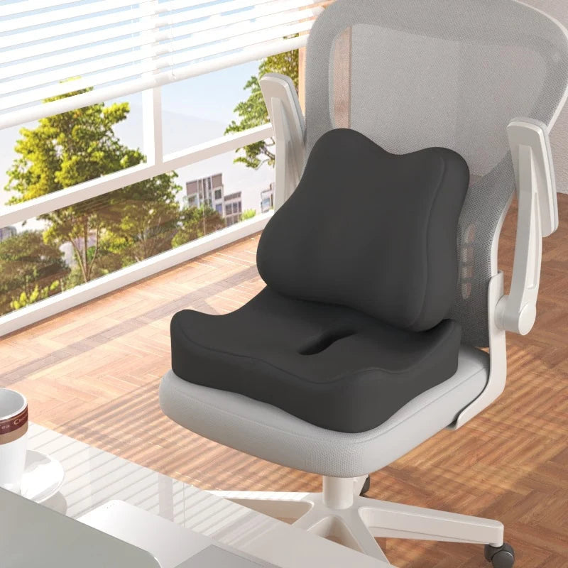 Seat Cushion Memory Foam Breathable Lumbar Support