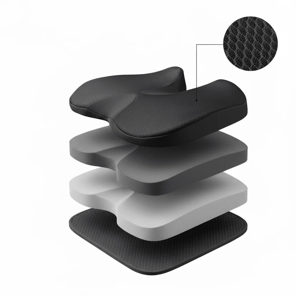 Seat Cushion Memory Foam Non-Slip Breathable