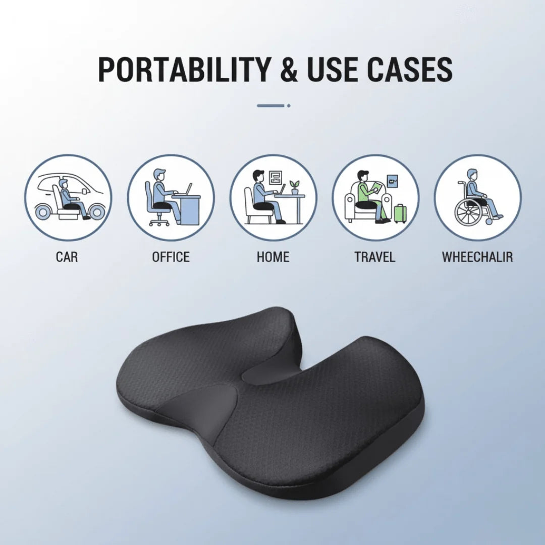 Seat Cushion Memory Foam Non-Slip Breathable