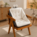 Seat Cushion Memory Foam Tailbone Support Removable Cover