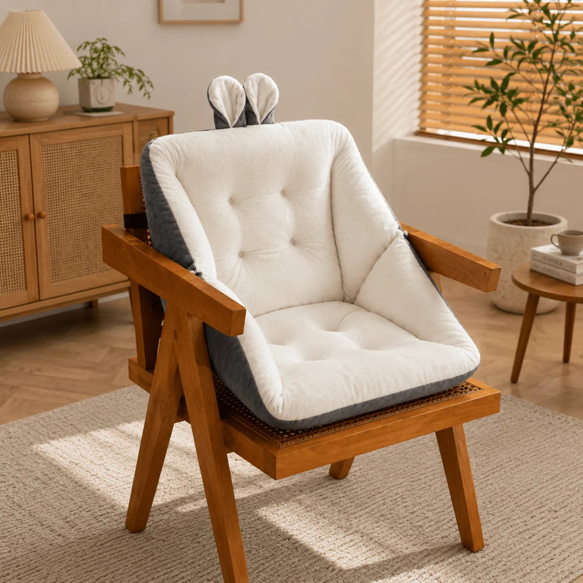 Seat Cushion Memory Foam Tailbone Support Removable Cover