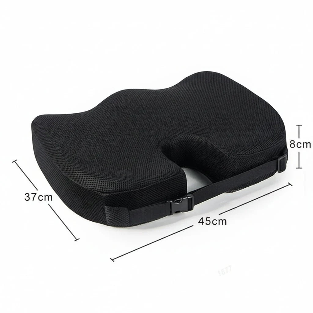 Seat Cushion U-Shaped Memory Foam Coccyx Support
