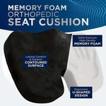 Seat Cushion U-Shaped Memory Foam Machine-Washable Cover