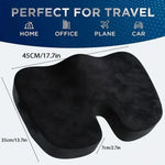 Seat Cushion U-Shaped Memory Foam Machine-Washable Cover