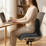 Seat Cushion With Backrest Memory Foam Non-Slip Base