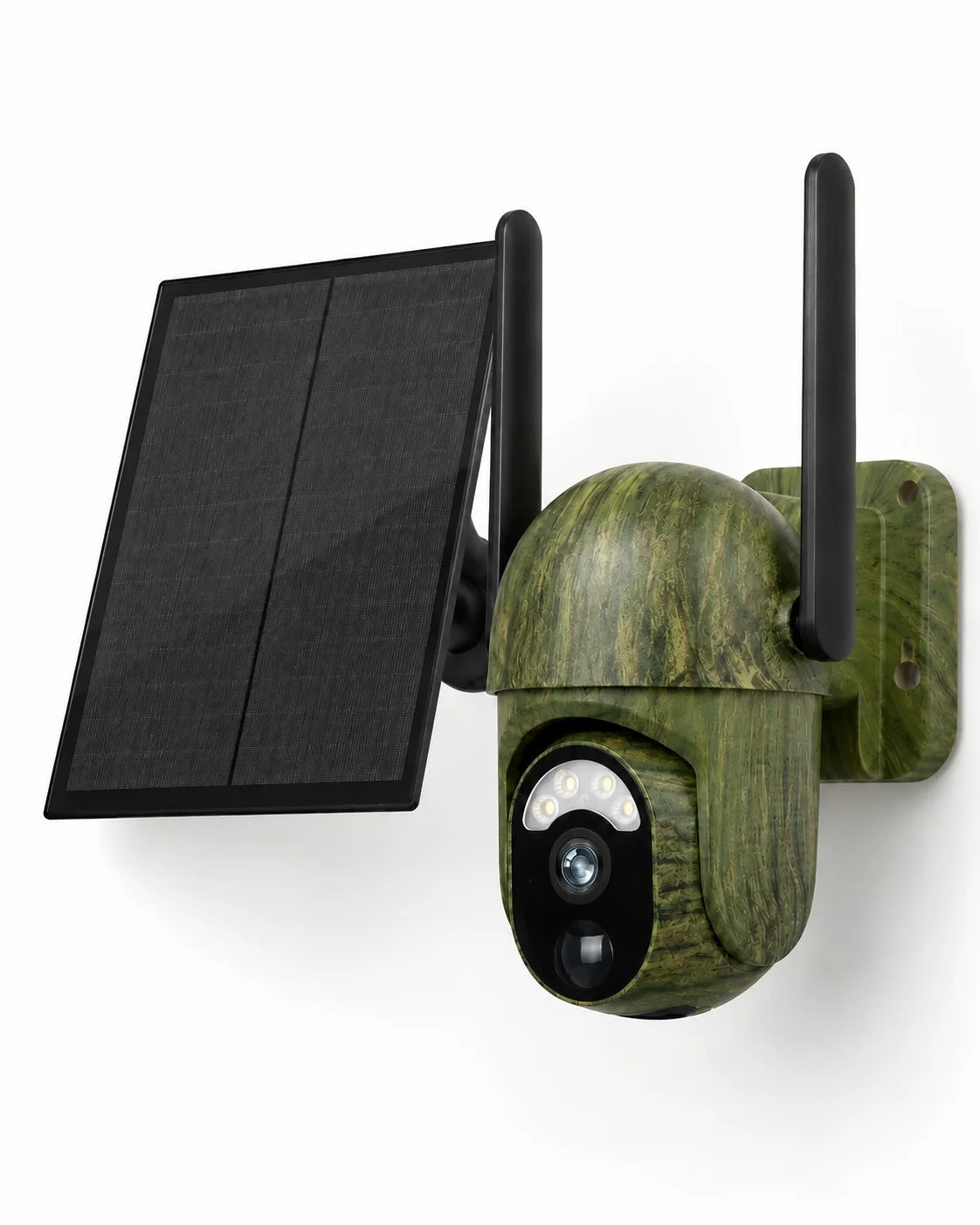 Security Camera Solar-Powered 2K PTZ Color Night Vision