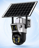 Security Camera Solar-Powered 2K PTZ Color Night Vision