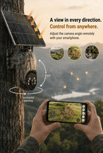 Security Camera Solar-Powered 2K PTZ Color Night Vision