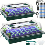 Seed Starter Kit Full-Spectrum LED Smart Timer 80 Cells