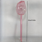 Self-Watering Plant Globe Tulip-Shaped Glass Slow-Release