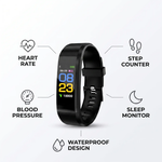 Senior Smartwatch Heart Rate & Blood Pressure Monitor