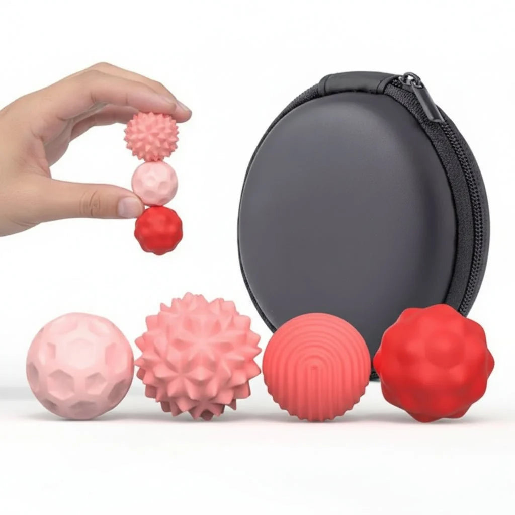 Sensory Stones Magnetic Silicone Fidget Set of 4