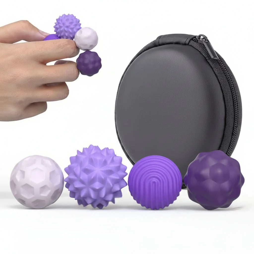 Sensory Stones Magnetic Silicone Fidget Set of 4