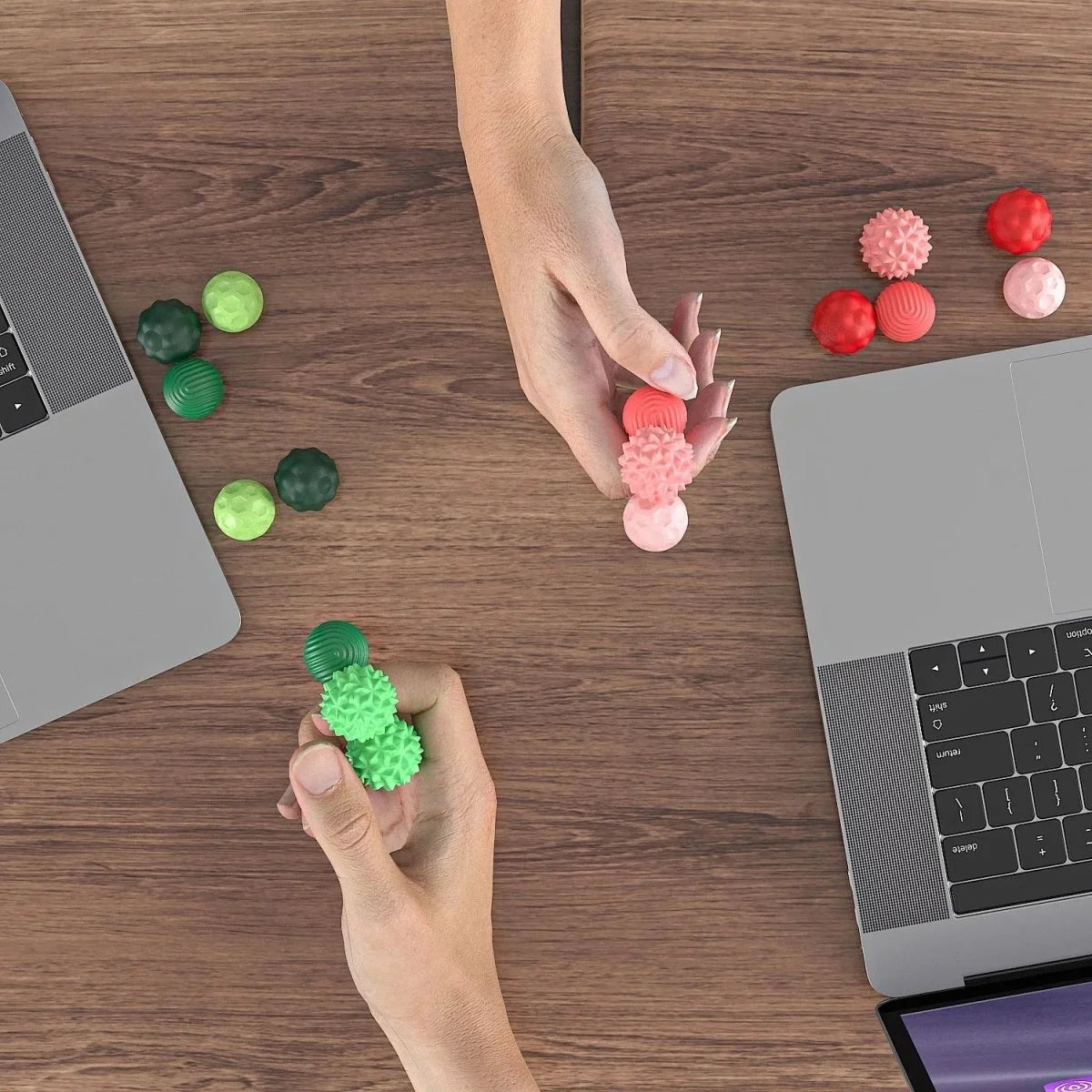 Sensory Stones Magnetic Silicone Fidget Set of 4