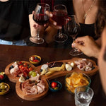 Serving Board Dark Wood Multi-Compartment Cheeky Engraving