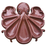Serving Board Octopus-Shaped Wood Divided Compartments