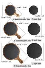 Serving Board Wooden Frame Slate Insert