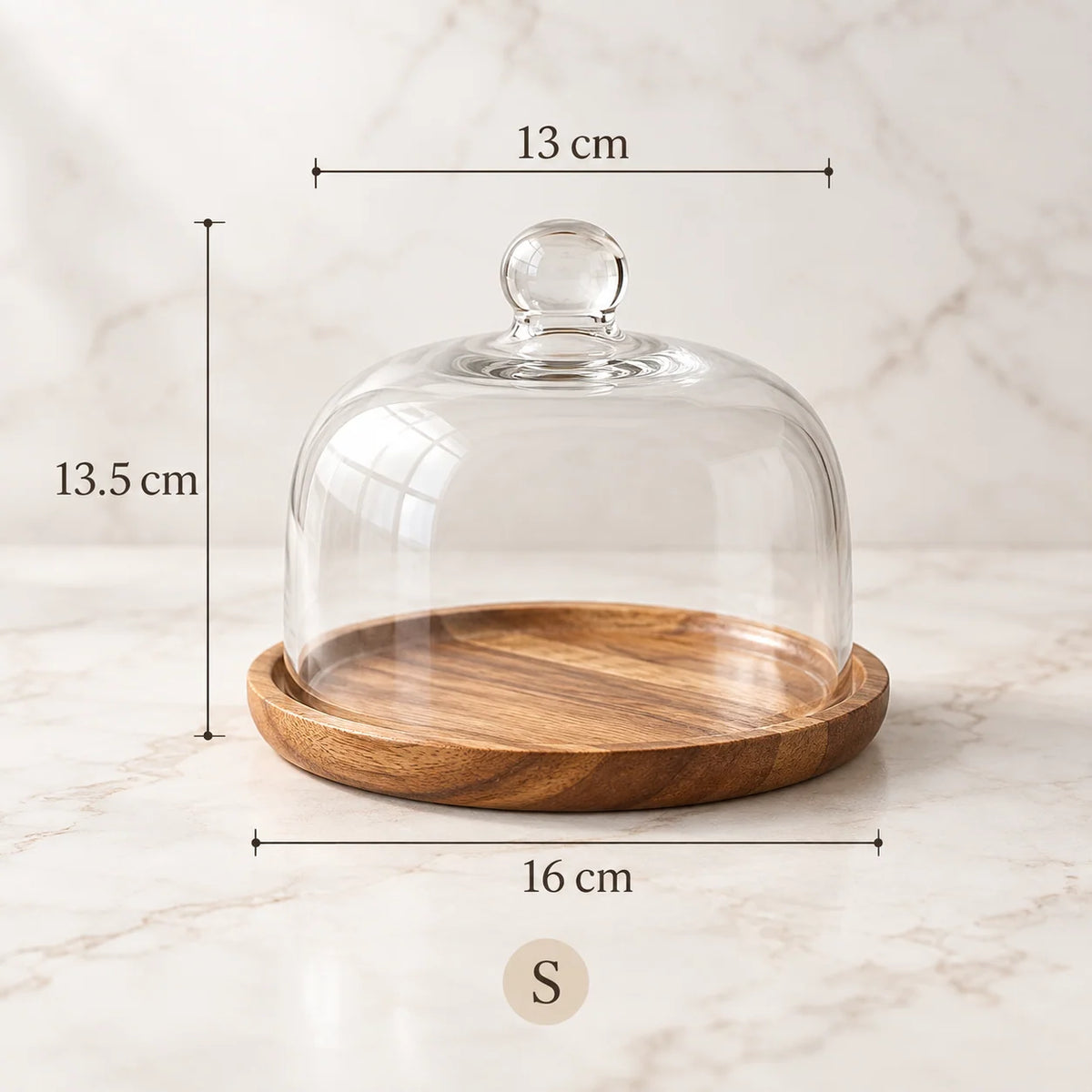 Serving Plate Natural Wood With Optional Cover