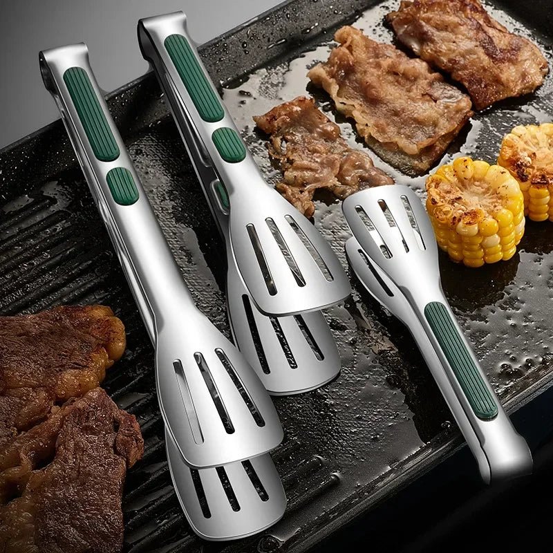 Serving Tongs Stainless Steel Ergonomic Grip 6.9-Inch