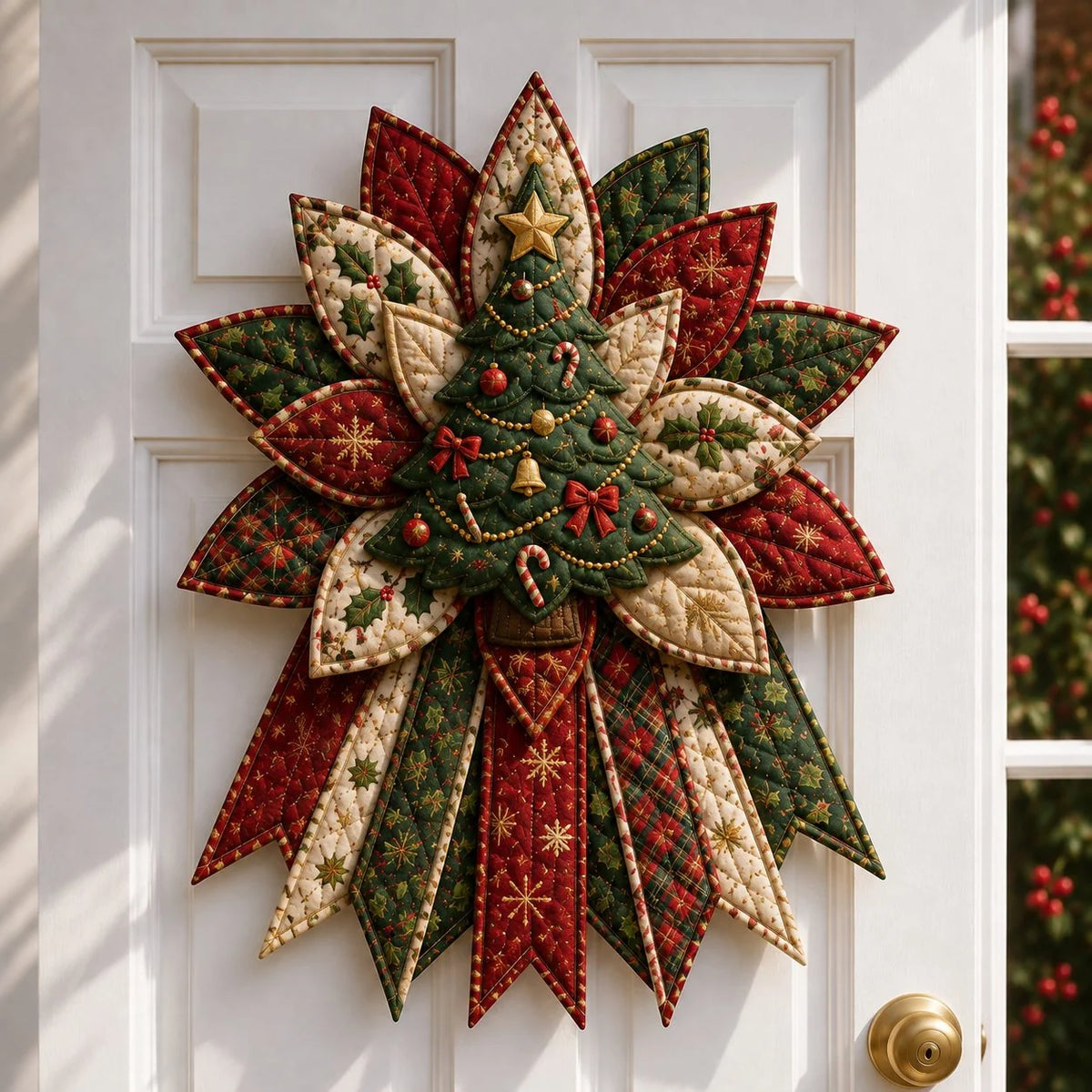 Sewing Kit Quilted Christmas Door Hanging Materials Included