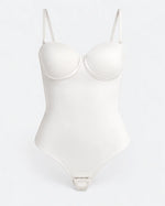 Shapewear Bodysuit Built-In Bra Cups Adjustable Lace-Up Back