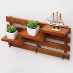 Shelf Organizer 3-Tier Wall-Mounted Wood