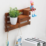 Shelf Organizer 3-Tier Wall-Mounted Wood