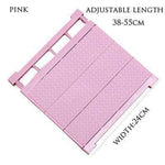 Shelf Organizer Adjustable Width No-Drill Installation
