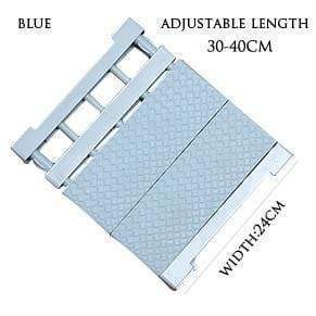 Shelf Organizer Adjustable Width No-Drill Installation