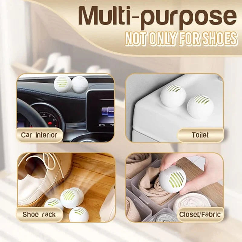 Shoe Deodorizer Balls Green Tea Reusable Set of 6