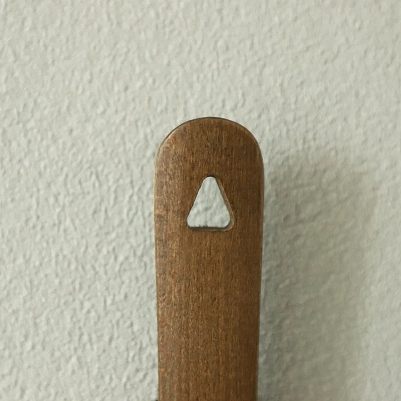 Shoe Horn Solid Wood Long Handle Magnetic Wall Mount