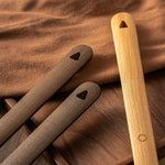 Shoe Horn Solid Wood Long Handle Magnetic Wall Mount