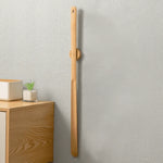 Shoe Horn Solid Wood Long Handle Magnetic Wall Mount