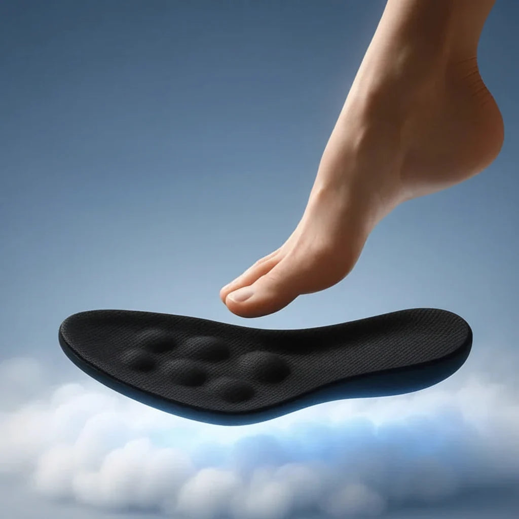 Shoe Insoles 4D Shock-Absorbing Arch Support & Massaging Texture
