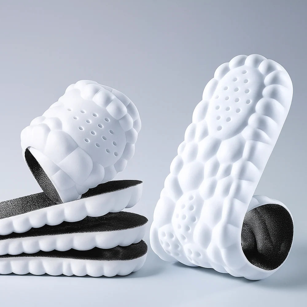 Shoe Insoles 4D Shock-Absorbing Breathable Trim-To-Fit