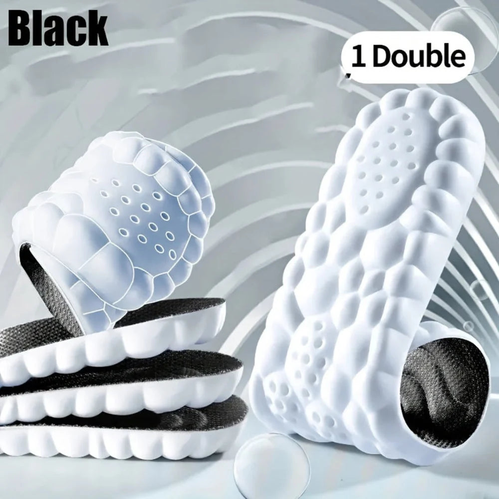 Shoe Insoles 4D Shock-Absorbing Breathable Trim-To-Fit