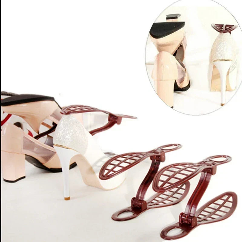 Shoe Organizer Adjustable Collapsible Clear Panels