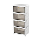Shoe Organizer Clear Plastic Stackable Adjustable Partitions
