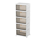 Shoe Organizer Clear Plastic Stackable Adjustable Partitions