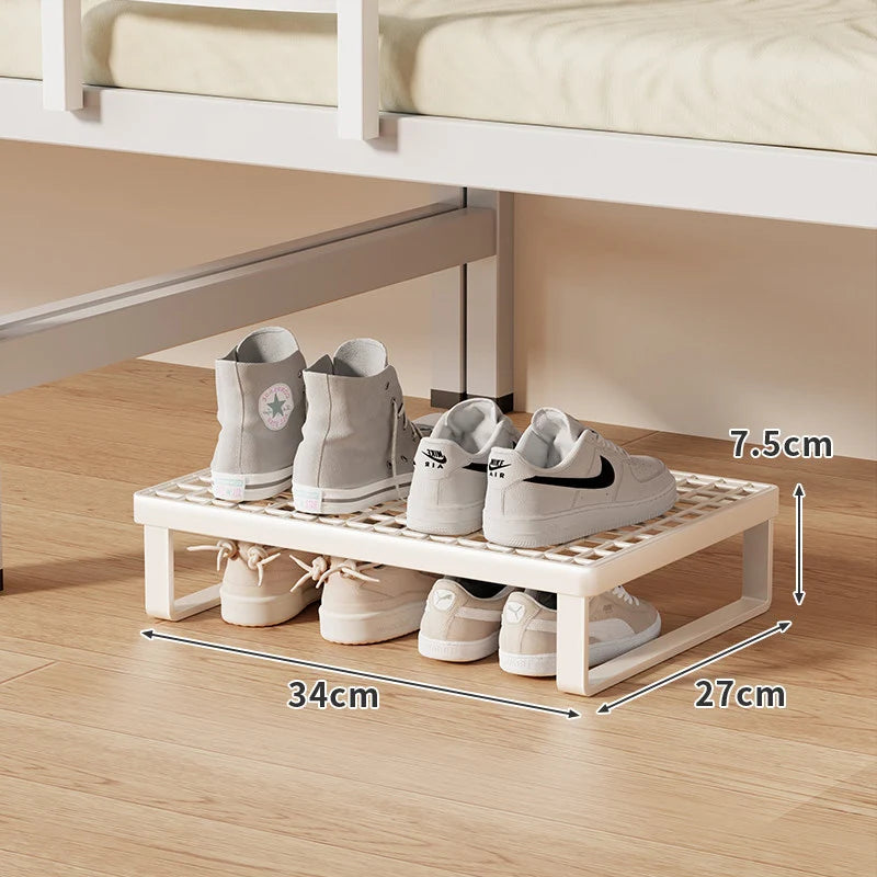 Shoe Organizer Shelf Stackable Ventilated Grid Top Non-Slip Feet