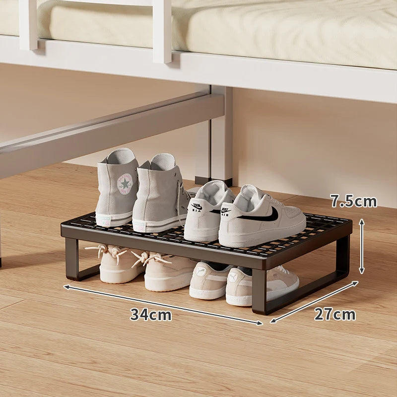 Shoe Organizer Shelf Stackable Ventilated Grid Top Non-Slip Feet