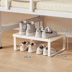 Shoe Organizer Shelf Stackable Ventilated Grid Top Non-Slip Feet