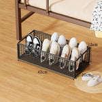 Shoe Organizer Under-Bed Divided Ventilated Metal Mesh