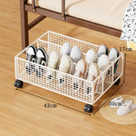 Shoe Organizer Under-Bed Divided Ventilated Metal Mesh